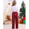image:imageSWOMOG Girls Comfy Pajama Pants UltraSoft Long Lounge Pj Bottoms with Pockets for Lounge SleepoversRed Plaid