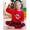 image:imageSWOMOG Girls Comfy Pajama Pants UltraSoft Long Lounge Pj Bottoms with Pockets for Lounge SleepoversRed Plaid