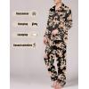 image:imageSWOMOG Men Pajamas Matching Pajamas Set Silk Satin Pj Long Sleeve Button Down Sleepwear 2 Pcs LoungewearBlack Dragon