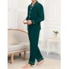image:imageSWOMOG Men Pajamas Sets Long Sleeve Modal Sleepwear TwoPiece Soft PJs Sets Loungewear with Long PantsChristmas Green