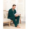 image:imageSWOMOG Men Pajamas Sets Long Sleeve Modal Sleepwear TwoPiece Soft PJs Sets Loungewear with Long PantsChristmas Green