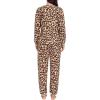 image:imageSWOMOG Womens Pajamas Set Long Sleeve Sleepwear with Long Pants Soft Modal Loungewear Pj SetLeopard