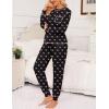 image:imageSWOMOG Womens Pajamas Set Long Sleeve Sleepwear with Long Pants Soft Modal Loungewear Pj SetStyle3black Bow