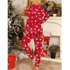 image:imageSWOMOG Womens Pajamas Set Long Sleeve Sleepwear with Long Pants Soft Modal Loungewear Pj SetStyle3santa Claus and Snowman