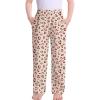 image:imageSWOMOG Girls Comfy Pajama Pants UltraSoft Long Lounge Pj Bottoms with Pockets for Lounge SleepoversChampagne Leopard