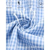 image:imageSWOMOG 100 Cotton Pajama Set For Women 2PCS Plaid Pjs Set Short Sleeve Shirts with Pockets Button Down Cute LoungewearBlue Gingham