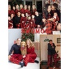 image:imageSWOMOG Christmas Pajamas Set for Couples Long Sleeve Sleepwear Women amp Men Matching Pjs Set Loungewear SetBlack