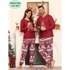 image:imageSWOMOG Christmas Pajamas Set for Couples Long Sleeve Sleepwear Women amp Men Matching Pjs Set Loungewear SetRed Christmas Tree