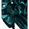 image:imageSWOMOG Couple Satin Matching Pajamas Sets Women amp Men Short Sleeve Sleepwear Silk Button Down Nightwear 2 Pieces LoungewearDark Green