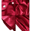 image:imageSWOMOG Couple Satin Matching Pajamas Sets Women amp Men Short Sleeve Sleepwear Silk Button Down Nightwear 2 Pieces LoungewearRed