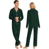 image:imageSWOMOG Family Christmas Pajamas Set Women amp Men Long Sleeve Sleepwear Party Pj Sets ButtonDown Loungewear SetGreen
