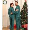 image:imageSWOMOG Matching Family Christmas Pajamas Set Modal Long Sleeve ButtonDown Sleepwear Family Festival Party Xmas PJs SetsGreen Christmas Elk