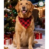 image:imageSWOMOG Matching Family Christmas Pajamas Set Modal Long Sleeve ButtonDown Sleepwear Family Festival Party Xmas PJs SetsRed With Black Grid