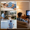 image:imageSWOMOG Mens 100 Cotton Pajama Set 2Pcs Button Down Pjs Set Short Sleeve Sleepwear with Pocket Soft Summer Stripe NightwearGrey Royal Blue Plaid