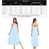image:imageSWOMOG Women Long Nightgown Pajama Dress Soft Strap Nightdress Summer Sleeveless Nightshirt Lounge Dress with PocketsLight Blue