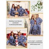 image:imageSWOMOG Family Matching Pajamas Set Silk Satin Button Down Sleepwear Long Sleeve Nightwear 2 Pcs Pj Set SXXLPolar Bear