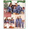 image:imageSWOMOG Family Matching Pajamas Set Silk Satin Button Down Sleepwear Long Sleeve Nightwear 2 Pcs Pj Set SXXLPolar Bear