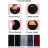 image:imageSWOMOG Mens Pajamas Set Summer Sleepwear Short Sleeve Pjs Set Soft 2 Piece Lounge Set Comfy Loungewear with PocketsBlecked Black