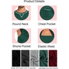 image:imageSWOMOG Mens Pajamas Set Summer Sleepwear Short Sleeve Pjs Set Soft 2 Piece Lounge Set Comfy Loungewear with PocketsGreen