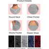 image:imageSWOMOG Mens Pajamas Set Summer Sleepwear Short Sleeve Pjs Set Soft 2 Piece Lounge Set Comfy Loungewear with PocketsGrey