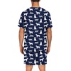 image:imageSWOMOG Mens Pajamas Set Summer Sleepwear Short Sleeve Pjs Set Soft 2 Piece Lounge Set Comfy Loungewear with PocketsNavy Blue Dogs