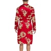 image:imageSWOMOG Mens Satin Robe Silky Kimono Bathrobe with Shorts Set Lightweight Soft Loungewear NightwearRed Dragon