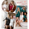 image:imageSWOMOG Satin Matching Pajamas Sets Couple Silk Button Down Nightwear Women amp Men Short Sleeve Sleepwear 2 Pieces LoungewearOpaue Couche