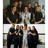 image:imageSWOMOG Womens Plus Size Pajamas Silk Satin Pajama Set Short Sleeve Shirt with FullLength Pants Pjs Sleepwear Set 18W26WBlack