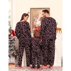 image:imageSWOMOG Family Christmas Matching Pajamas Sets Soft Couple PJS Xmas Long Sleeve Womens Mens Sleepwear Holiday Lounge SetsCandy Cane