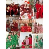 image:imageSWOMOG Family Christmas Pajamas Set Women amp Men Long Sleeve Sleepwear Party Pj Sets ButtonDown Loungewear Set Men Blue With Polar Bear XLarge