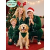 image:imageSWOMOG Family Christmas Pajamas Set Women amp Men Long Sleeve Sleepwear Party Pj Sets ButtonDown Loungewear Set Men Green Medium
