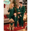 image:imageSWOMOG Family Christmas Pajamas Set Women amp Men Long Sleeve Sleepwear Party Pj Sets ButtonDown Loungewear Set Men Green Medium