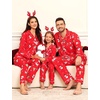 image:imageSWOMOG Family Christmas Pajamas Set Women amp Men Long Sleeve Sleepwear Party Pj Sets ButtonDown Loungewear Set Men Red Christmas Pattern XLarge