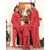 image:imageSWOMOG Family Christmas Pajamas Set Women amp Men Long Sleeve Sleepwear Party Pj Sets ButtonDown Loungewear Set Red Christmas Deer 150