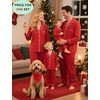 image:imageSWOMOG Family Christmas Pajamas Set Women amp Men amp Kids Long Sleeve Pj Set Party Sleepwear ButtonDown Loungewear Set Women Red XXLarge