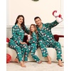 image:imageSWOMOG Matching Family Christmas Pajamas Set Long Sleeve Festival Party Pj Set ButtonDown Sleepwear Soft NightwearChristmas