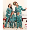 image:imageSWOMOG Matching Family Christmas Pajamas Set Long Sleeve Festival Party Pj Set ButtonDown Sleepwear Soft NightwearChristmas
