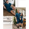 image:imageSWOMOG Mens Pajama Sets Short Sleeve Sleepwear Button Down Loungewear Soft Modal Lounge Pjs with Pockets SXXLOxford Blue