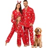 image:imageSWOMOG Family Christmas Pajamas Set Women amp Men Long Sleeve Sleepwear Party Pj Sets ButtonDown Loungewear Set Red Christmas Pattern 120