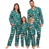 image:imageSWOMOG Matching Family Christmas Pajamas Set Long Sleeve Festival Party Pj Set ButtonDown Sleepwear Soft NightwearChristmas