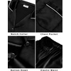 image:imageSWOMOG Womens Silk Satin Pajamas Sets Short Sleeve Sleepwear Button Down Pjs Sets Long Loungewear Pants amp Shorts