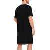 image:imageSWOMOG Mens Nightshirt Modal Short Sleeve Nightgown Henley Night Shirts Sleepwear Big amp Tall NightwearBlack