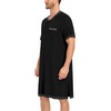 image:imageSWOMOG Mens Nightshirt Modal Short Sleeve Nightgown Henley Night Shirts Sleepwear Big amp Tall NightwearBlack