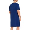 image:imageSWOMOG Mens Nightshirt Modal Short Sleeve Nightgown Henley Night Shirts Sleepwear Big amp Tall NightwearNavy Blue