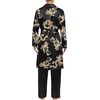 image:imageSWOMOG Mens Satin Robe with Pants Set Silky Kimono Bathrobe Lightweight Soft Sleepwear LoungewearBlack Dragon