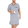 image:imageSWOMOG Mens Nightshirt Modal Short Sleeve Nightgown Henley Night Shirts Sleepwear Big amp Tall NightwearGrey