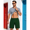 image:imageSWOMOG Mens Pajama Set Short Sleeve Pjs Set Soft Comfy Sleepwear Summer 2 Piece Loungewear Print With Pocket SXXLAgrey Army Green