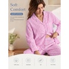 image:imageSWOMOG Women 100 Cotton Pajama Set Long Sleeve Shirts with Pockets Button Down Cute LoungewearPink