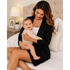 image:imageSWOMOG Womens Maternity Nursing Robe Pregnancy Breastfeeding Bathrobes 3 in 1 Labor Delivery NightgownCarbon