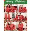 image:imageSWOMOG Couples Satin Pajamas Set 2PCS Pjs Sets Long Sleeve amp Pants Sleepwear Button Down Loungewear with PocketZ  Double Piping  Christmas Red